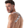 LEADER Harnais élastique ID PIG Blanc